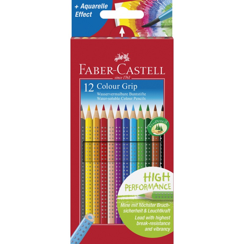 Faber-Castell Farbstift Colour GRIP · 12 Farben im Kartonetui Faber-Castell Farbstift Colour GRIP · 12 Farben im Kartonetui