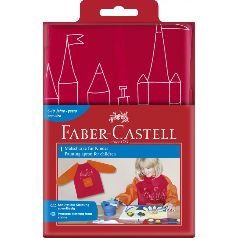 Faber-Castell Malschürze für Kinder rot Faber-Castell Malschürze für Kinder rot