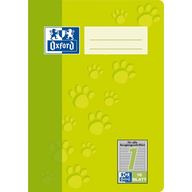Oxford Schulheft A5 · 16 Blatt · Lineatur 1 · 90 g/m² · 16 Blatt Oxford Schulheft A5 · 16 Blatt · Lineatur 1 · 90 g/m² · 16 Blatt