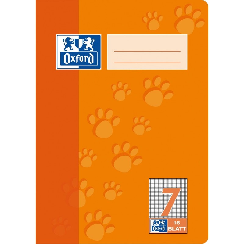 Oxford Schulheft A5 · Lineatur 7 (kariert 7 mm) · 90 g/m² · 16 Blatt Oxford Schulheft A5 · Lineatur 7 (kariert 7 mm) · 90 g/m² · 16 Blatt