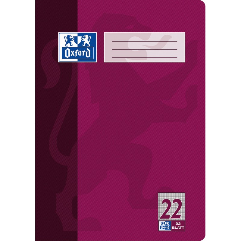 Oxford Doppelheft A4 · Lineatur 22 (kariert) · 90 g/m² · 32 Blatt Oxford Doppelheft A4 · Lineatur 22 (kariert) · 90 g/m² · 32 Blatt