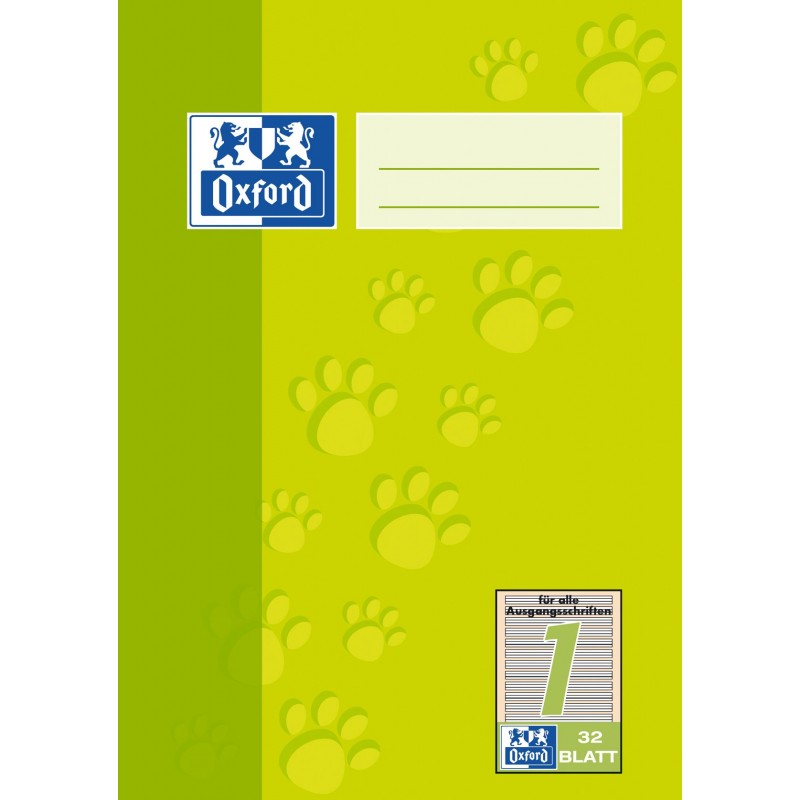Oxford Doppelheft A5 · Lineatur 1 · 90 g/m² · 32 Blatt Oxford Doppelheft A5 · Lineatur 1 · 90 g/m² · 32 Blatt