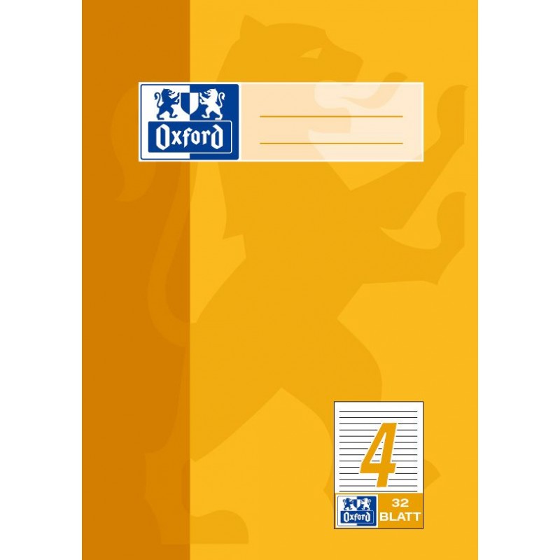 Oxford Doppelheft A5 · Lineatur 4 (liniert · 9mm) · 90 g/m² · 32 Blatt Oxford Doppelheft A5 · Lineatur 4 (liniert · 9mm) · 90 g/m² · 32 Blatt