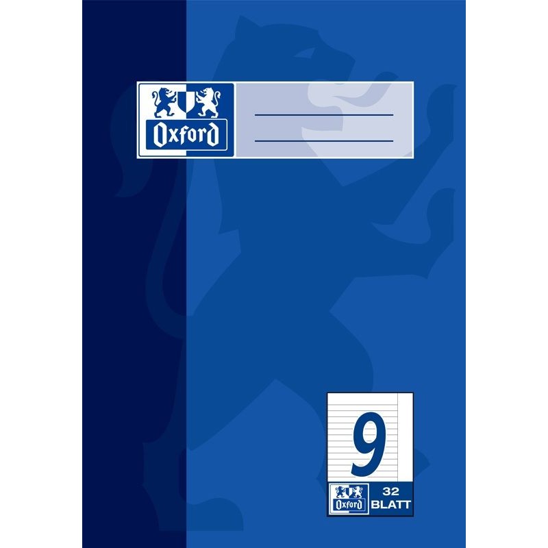 Oxford Doppelheft A5 · Lineatur 9 (liniert mit Rand rechts) · 90 g/m² · 32 Blatt Oxford Doppelheft A5 · Lineatur 9 (liniert mit Rand rechts) · 90 g/m² · 32 Blatt
