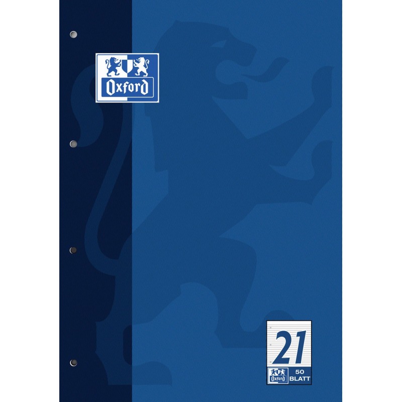 Oxford Schulblock A4 · Lineatur 21 (liniert) · 90 g/m² · 50 Blatt Oxford Schulblock A4 · Lineatur 21 (liniert) · 90 g/m² · 50 Blatt