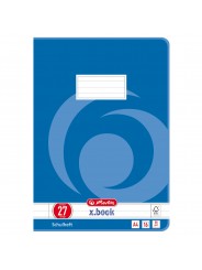 Herlitz Schulheft A4 · Lineatur 27 (liniert Doppelrand) · 80 g/m² · 16 Blatt