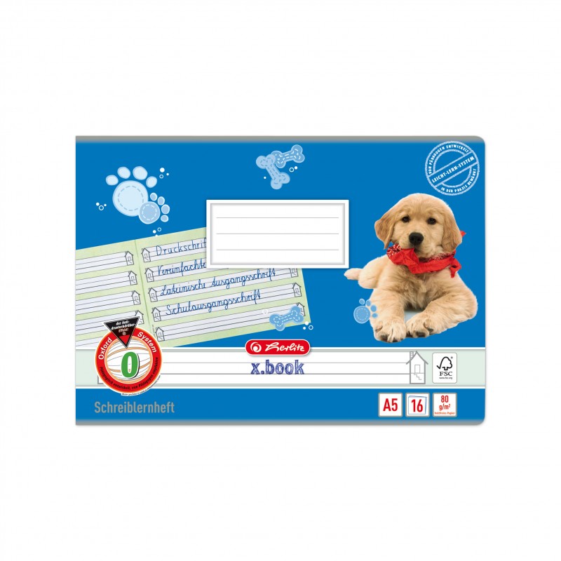 Herlitz Schulheft A5 quer · Lineatur 0 (mit Häuschen) · 80 g/m² 16 Blatt Herlitz Schulheft A5 quer · Lineatur 0 (mit Häuschen) · 80 g/m² 16 Blatt