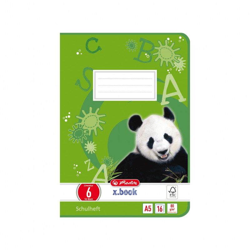 Herlitz Schulheft A5 · Lineatur 6 (blanko) · 80 g/m² · 16 Blatt Herlitz Schulheft A5 · Lineatur 6 (blanko) · 80 g/m² · 16 Blatt