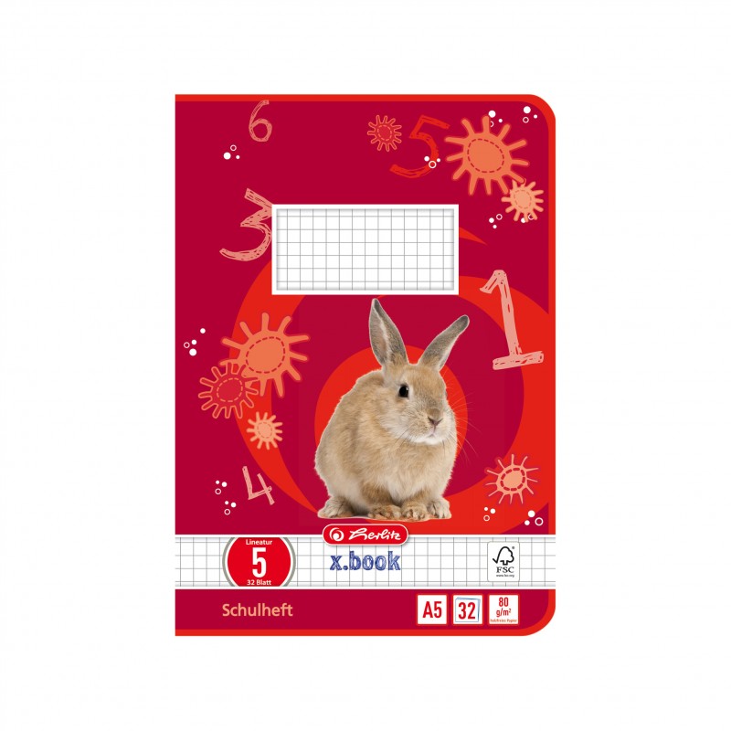 Herlitz Doppelheft A5 · Lineatur 5 · 80 g/m² · 32 Blatt Herlitz Doppelheft A5 · Lineatur 5 · 80 g/m² · 32 Blatt