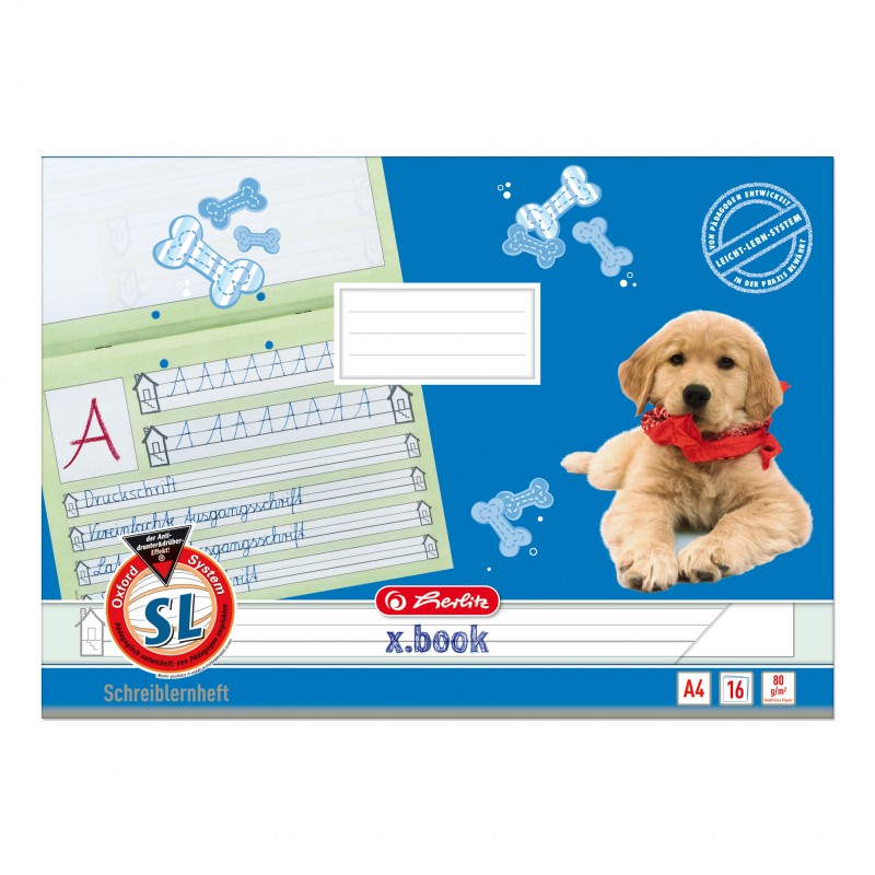 Herlitz Schreiblernheft A4 quer · Lineatur SL · 80 g/m² Herlitz Schreiblernheft A4 quer · Lineatur SL · 80 g/m²