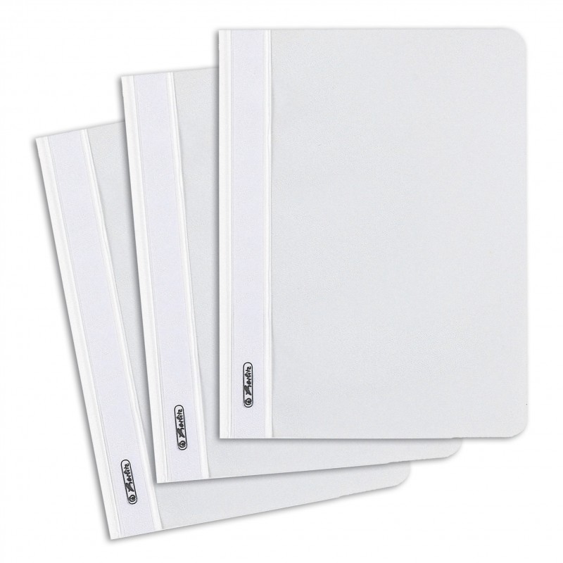 Herlitz Schnellhefter A5 · PP-Folie · weiß Herlitz Schnellhefter A5 · PP-Folie · weiß