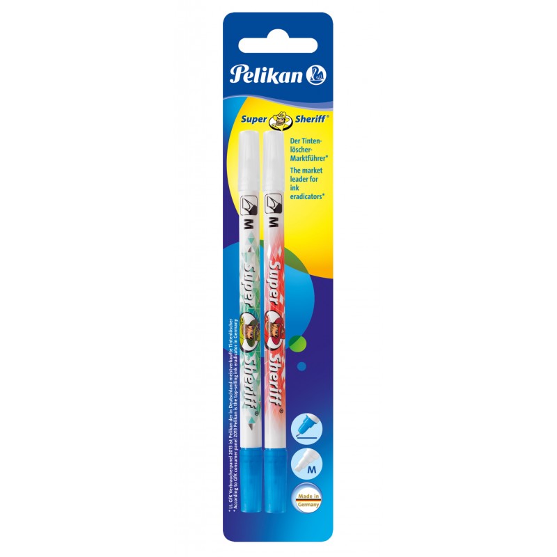 Pelikan Tintenlöschstift Super Sheriff 258M/2 · Blister mit 2 Stück Pelikan Tintenlöschstift Super Sheriff 258M/2 · Blister mit 2 Stück