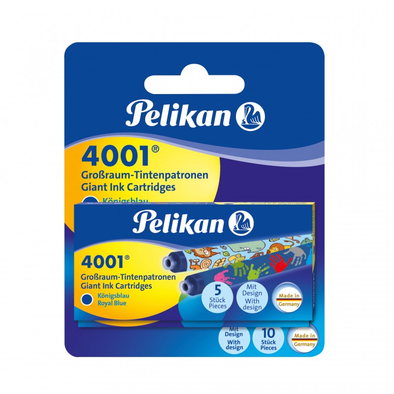 Pelikan Tintenpatrone 4001® GTP/5 · Großraumpatrone · königsblau · Blister mit 2 Etuis à 5 Patronen Pelikan Tintenpatrone 4001® GTP/5 · Großraumpatrone · königsblau · Blister mit 2 Etuis à 5 Patronen