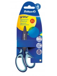 Pelikan Schulschere griffix abgerundet · blau · Rechs-/Linkshänder