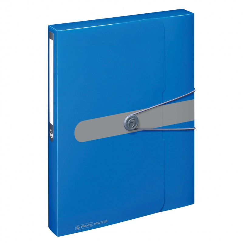 Herlitz Heftsammler A4 PP-Kunststoff · 4 cm easy orga to go · opak blau