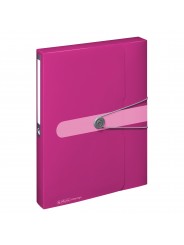 Herlitz Heftsammler A4 PP-Kunststoff · 4 cm easy orga to go · opak beere