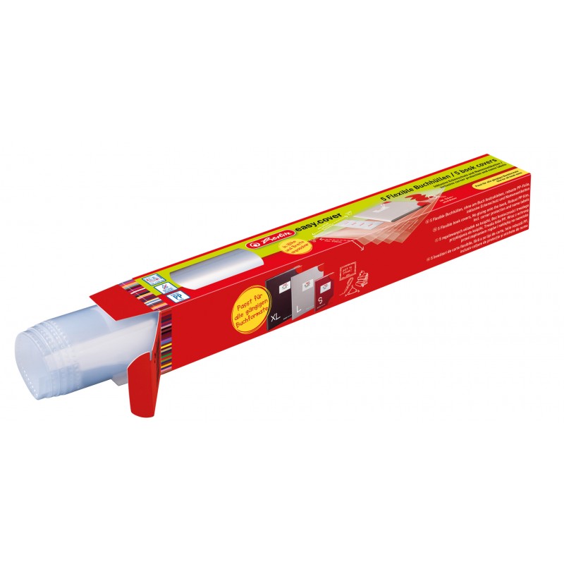 Herlitz Buchhülle easy.cover · alle Buchformate bis 330mm x 540mm · 5 Stück Herlitz Buchhülle easy.cover · alle Buchformate bis 330mm x 540mm · 5 Stück