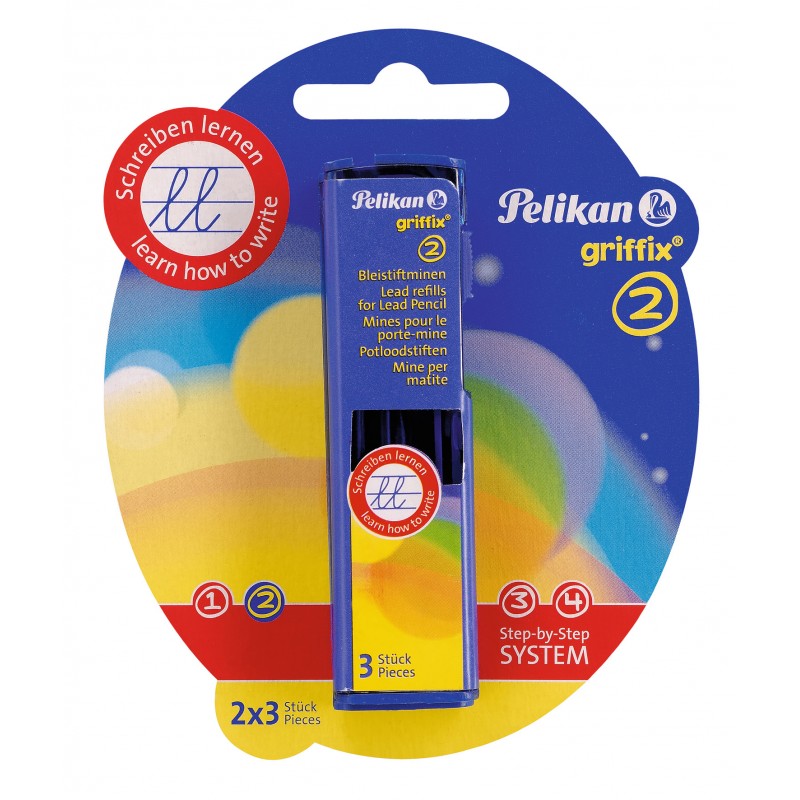Pelikan Minen für griffix® Druckbleistift · Minenstärke 2 mm · schwarz · 3 Stück Pelikan Minen für griffix® Druckbleistift · Minenstärke 2 mm · schwarz · 3 Stück