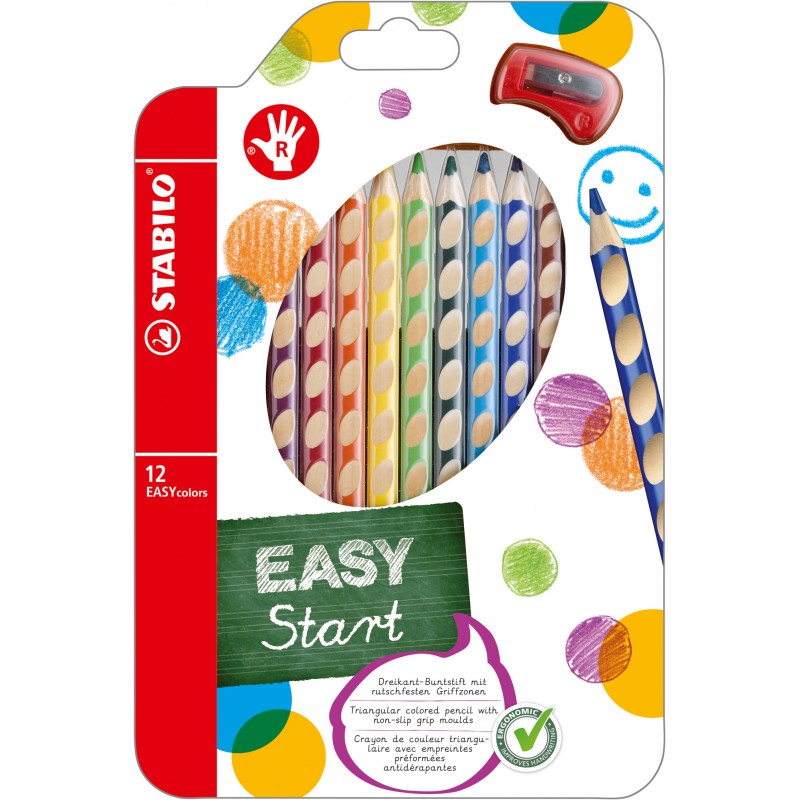 STABILO® Ergonomischer Dreikant-Buntstift STABILO® EASYcolors · 12er Etui · Rechts-/Linkshänder STABILO® Ergonomischer Dreikant-Buntstift STABILO® EASYcolors · 12er Etui · Rechts-/Linkshänder