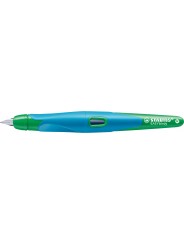 STABILO® Ergonomischer Schulfüller STABILO® EASYbirdy · Feder A · himmelblau/grasgrün · Rechts-/Linkshänder