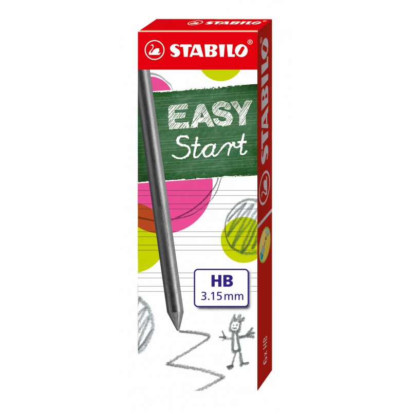 STABILO® Nachfüllminen STABILO® EASYergo 3.15 · HB · Faltschachtel mit 6 Minen STABILO® Nachfüllminen STABILO® EASYergo 3.15 · HB · Faltschachtel mit 6 Minen