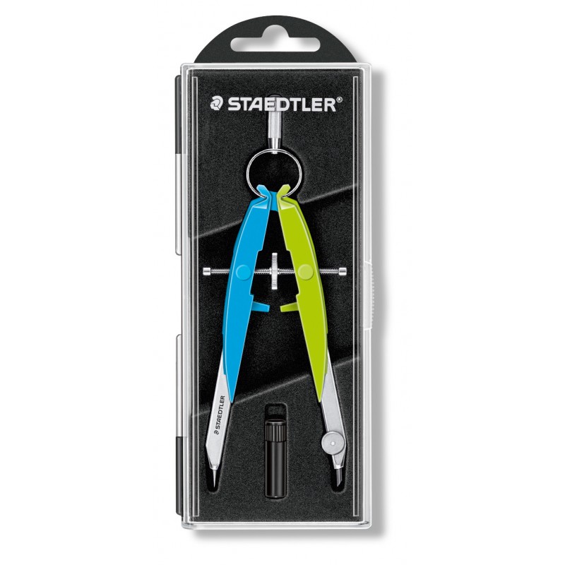 STAEDTLER® Zirkel Mars® comfort Präzisions-Geometriezirkel 556 00-N1 · 225 mm · 154 mm · Neon blau STAEDTLER® Zirkel Mars® comfort Präzisions-Geometriezirkel 556 00-N1 · 225 mm · 154 mm · Neon blau