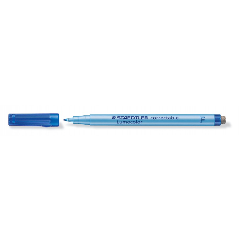 STAEDTLER® Folienstift Lumocolor correctable · F-Spitze ca. 0 ·6 mm · blau STAEDTLER® Folienstift Lumocolor correctable · F-Spitze ca. 0 ·6 mm · blau