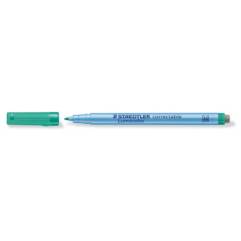 STAEDTLER® Folienstift Lumocolor correctable · M-Spitze ca. 1 ·0 mm · grün STAEDTLER® Folienstift Lumocolor correctable · M-Spitze ca. 1 ·0 mm · grün