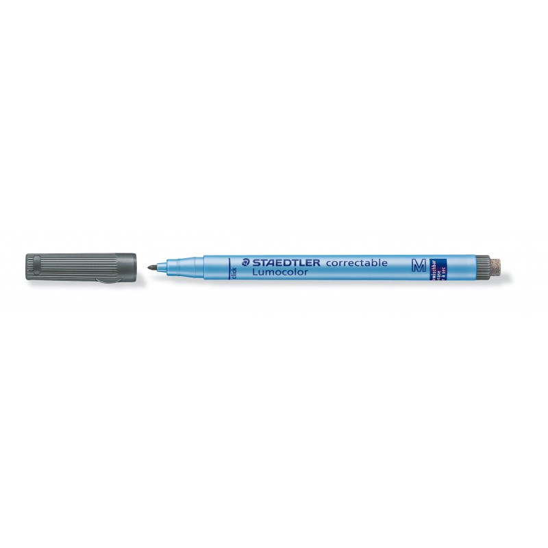 STAEDTLER® Folienstift Lumocolor correctable · M-Spitze ca. 1 ·0 mm · schwarz STAEDTLER® Folienstift Lumocolor correctable · M-Spitze ca. 1 ·0 mm · schwarz