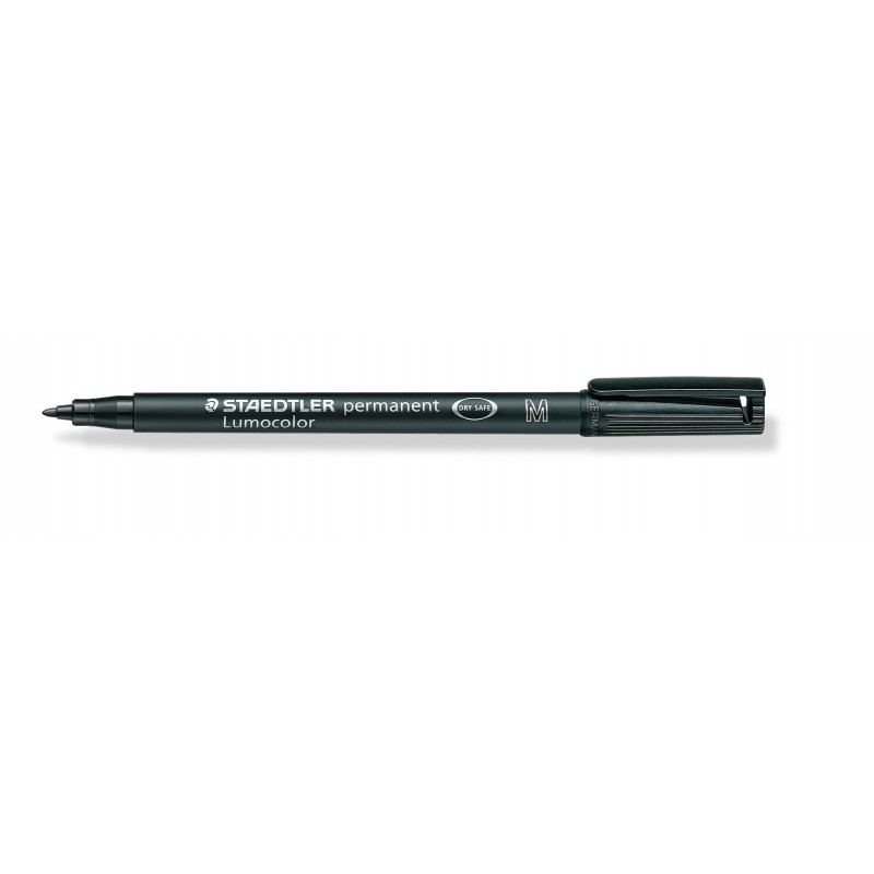 STAEDTLER® Permanentschreiber Lumocolor permanent · mittlere M-Spitze ca. 1 ·0 mm · schwarz STAEDTLER® Permanentschreiber Lumocolor permanent · mittlere M-Spitze ca. 1 ·0 mm · schwarz