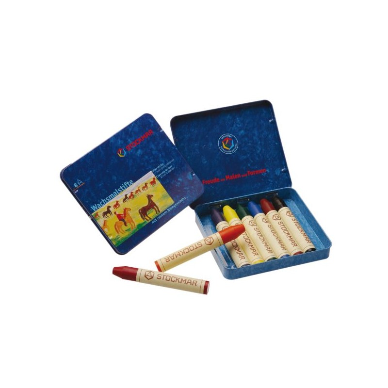 Stockmar Wachsmalstifte · wasserfest · 8er Etui Stockmar Wachsmalstifte · wasserfest · 8er Etui