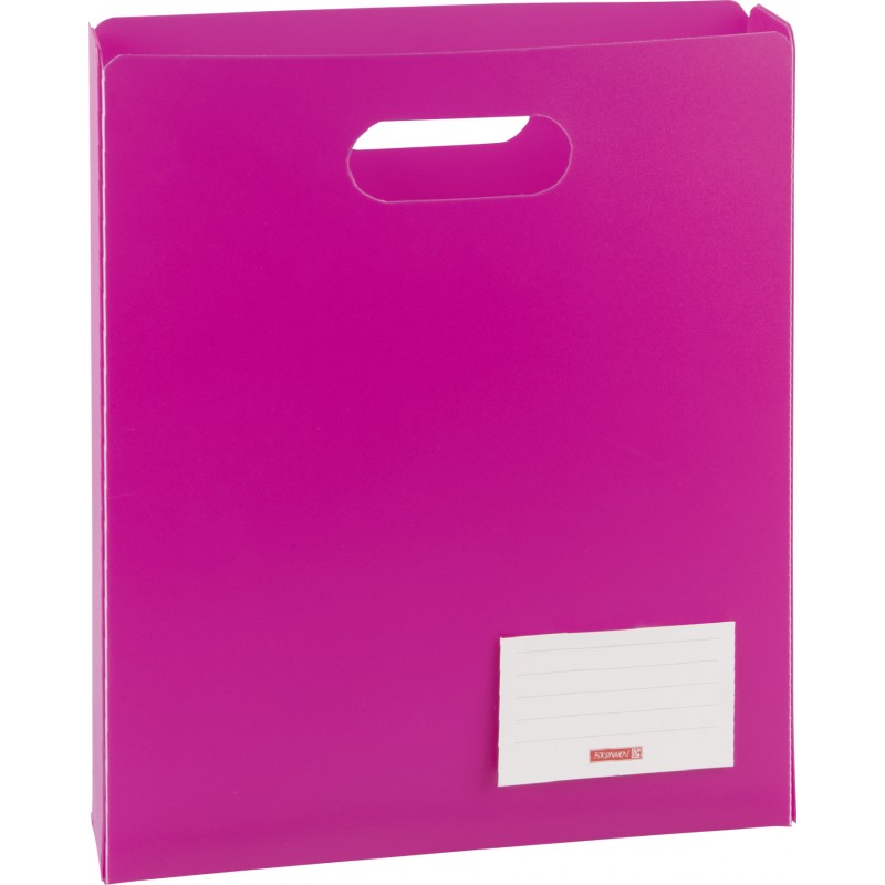 BRUNNEN Heftbox für DIN A4 · offen · transzulente PP-Folie · pink BRUNNEN Heftbox für DIN A4 · offen · transzulente PP-Folie · pink