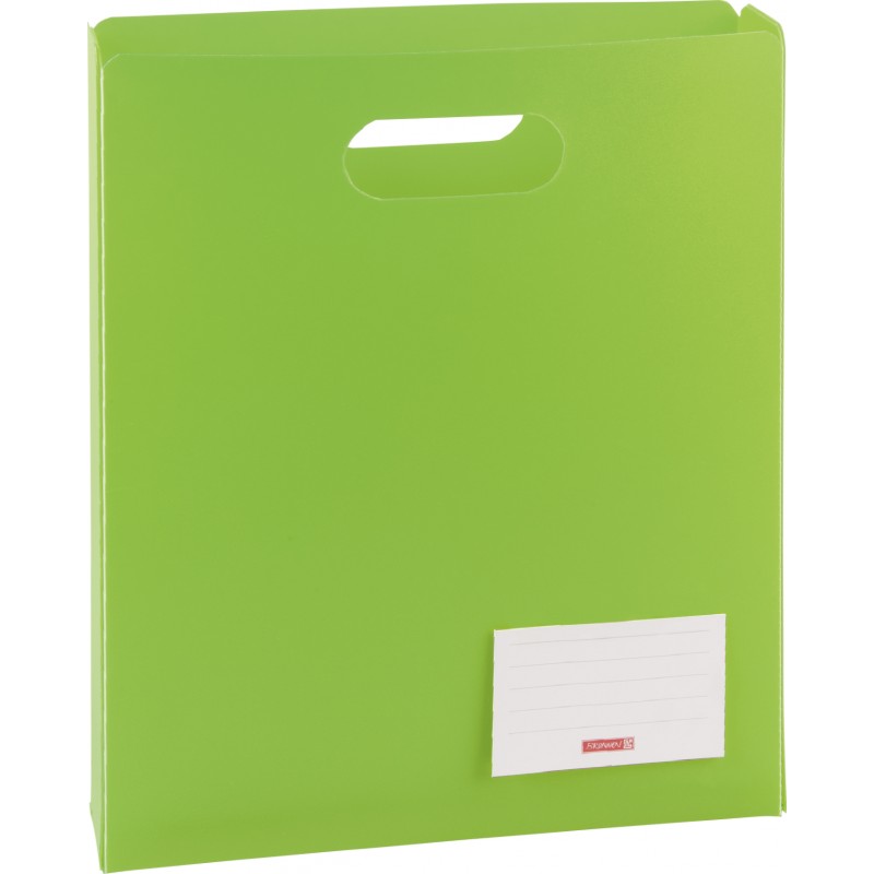 BRUNNEN Heftbox für DIN A4 · offen · transzulente PP-Folie · grün BRUNNEN Heftbox für DIN A4 · offen · transzulente PP-Folie · grün