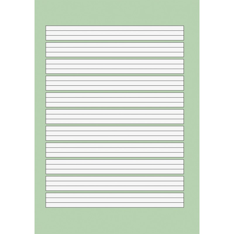 BRUNNEN Schulblock A5 · Lineatur 1 · kopfverleimt · gelocht · 80 g/m² · 50 Blatt - Motiv zufällig