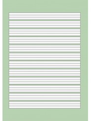 BRUNNEN Schulblock A5 · Lineatur 2 · kopfverleimt · gelocht · 80 g/m² · 50 Blatt - Motiv zufällig