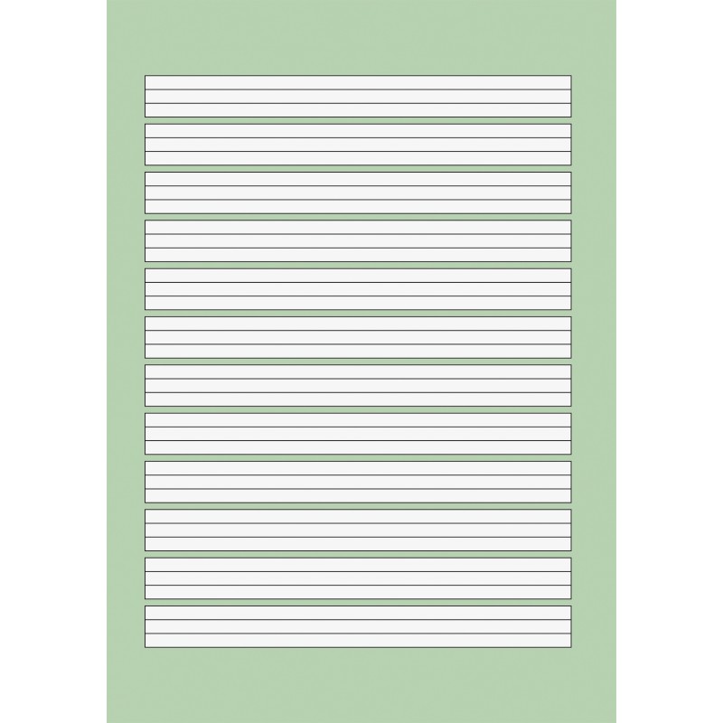 BRUNNEN Schulblock A5 · Lineatur 2 · kopfverleimt · gelocht · 80 g/m² · 50 Blatt - Motiv zufällig