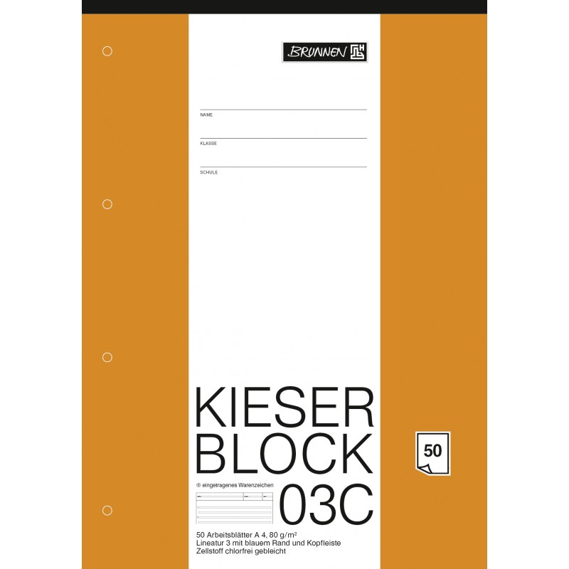 BRUNNEN Kieserblock 03C · (Lin3) · 50Bl BRUNNEN Kieserblock 03C · (Lin3) · 50Bl