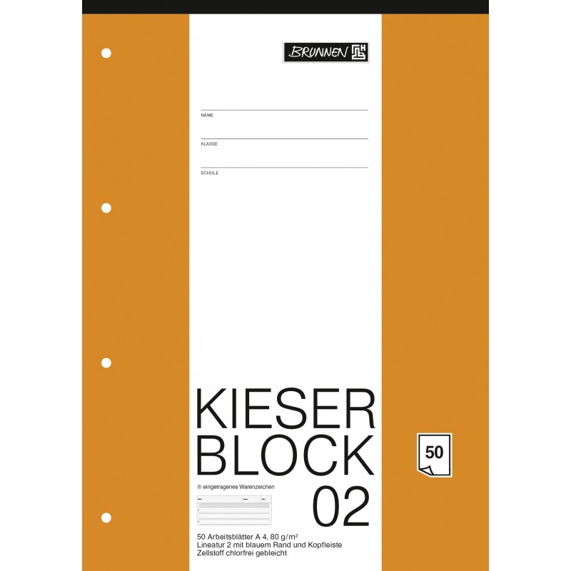 BRUNNEN Kieserblock 02 · (Lin2) · 50Bl BRUNNEN Kieserblock 02 · (Lin2) · 50Bl