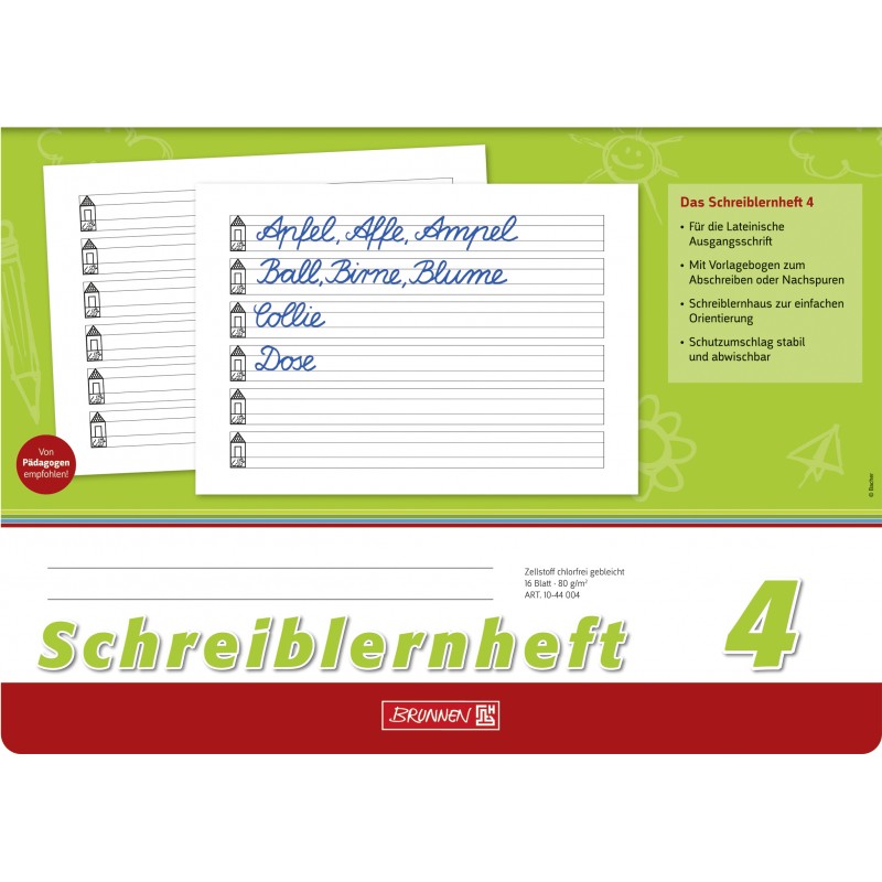 BRUNNEN Schreiblernheft · DIN A4quer · Nr.4 BRUNNEN Schreiblernheft · DIN A4quer · Nr.4