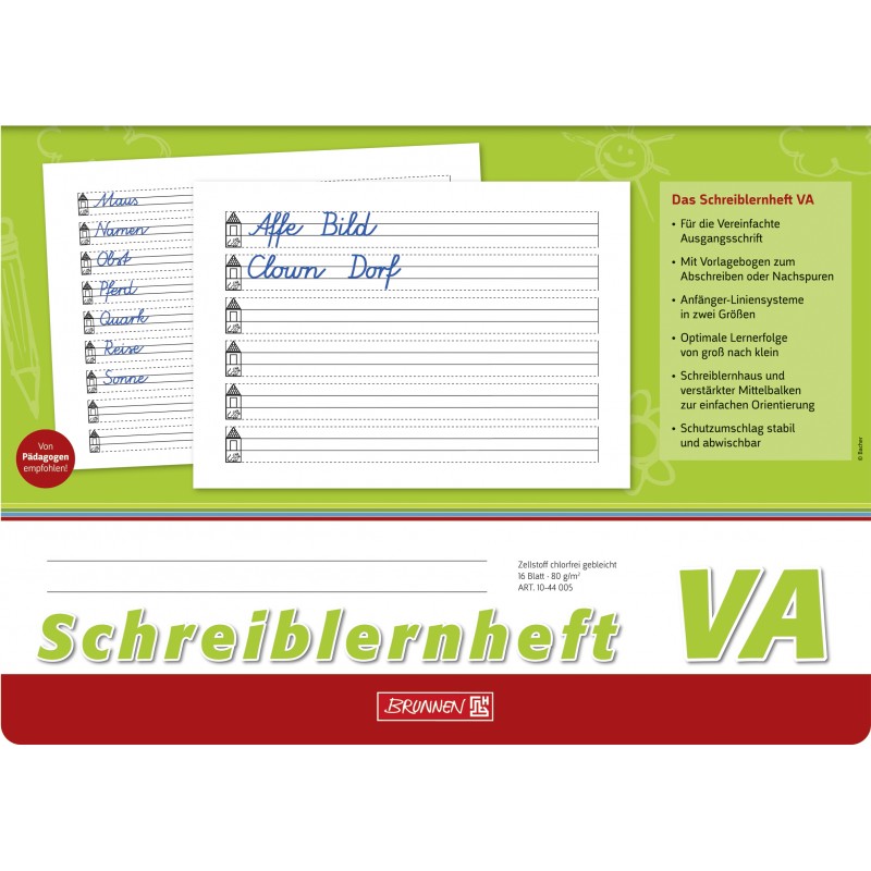 BRUNNEN Schreiblernheft VA-Schrift BRUNNEN Schreiblernheft VA-Schrift