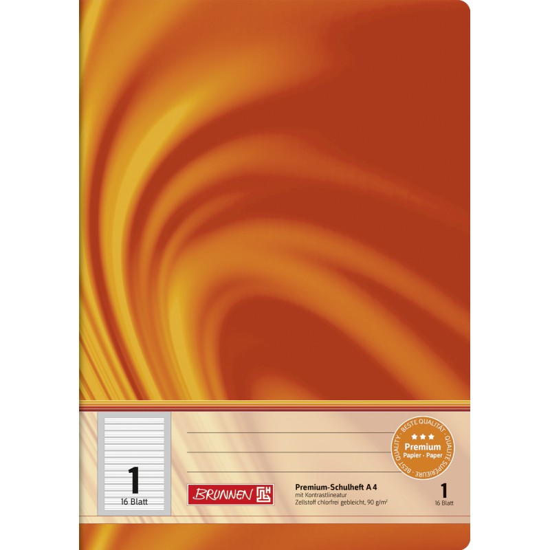 BRUNNEN Schulheft · DIN A4 · Vivendi · Lineatur 1 · 90 g/m² · 16 Blatt BRUNNEN Schulheft · DIN A4 · Vivendi · Lineatur 1 · 90 g/m² · 16 Blatt