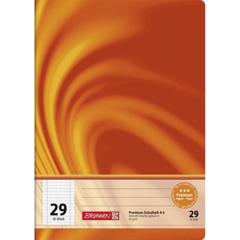 BRUNNEN Schulheft · DIN A4 · Vivendi · Lineatur 29 · 90 g/m² · 16 Blatt BRUNNEN Schulheft · DIN A4 · Vivendi · Lineatur 29 · 90 g/m² · 16 Blatt