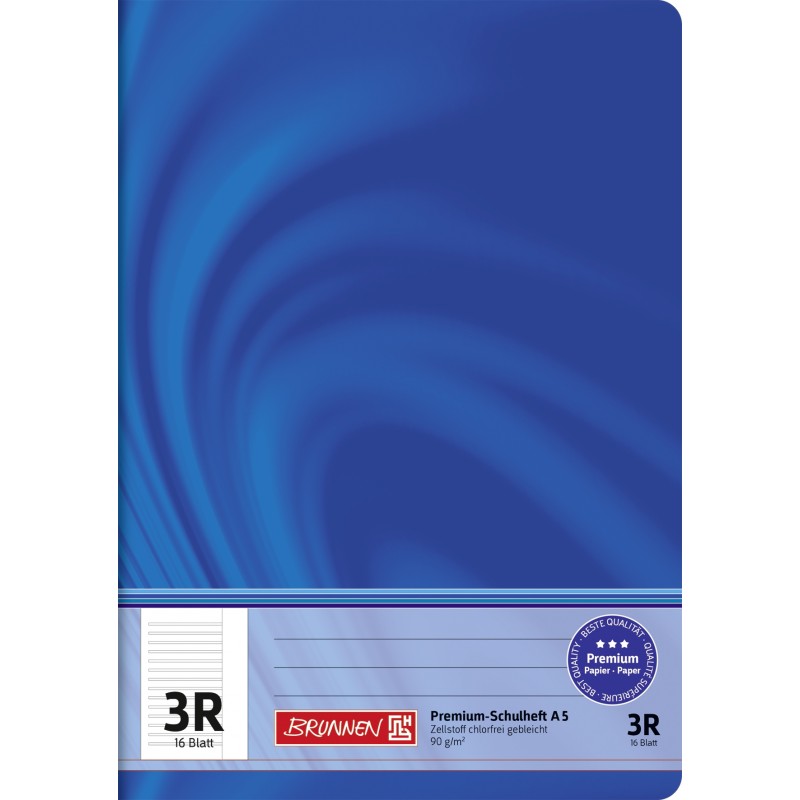 BRUNNEN Schulheft · DIN A5 · Vivendi · Lineatur 3R · 90 g/m² · 16 Blatt BRUNNEN Schulheft · DIN A5 · Vivendi · Lineatur 3R · 90 g/m² · 16 Blatt