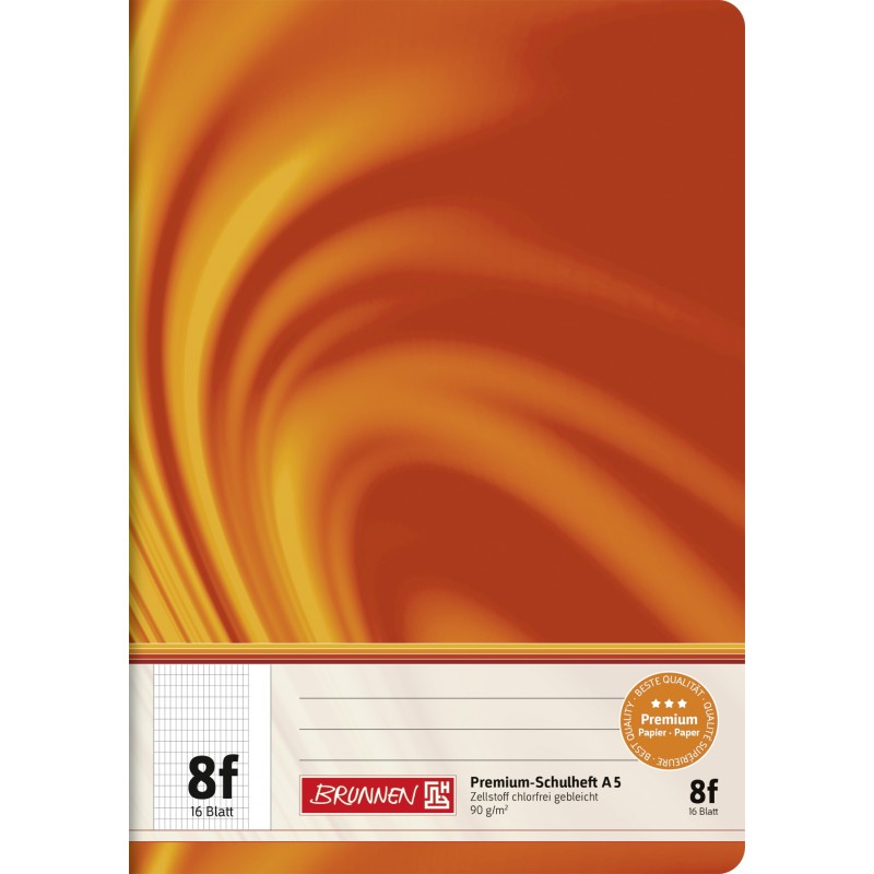 BRUNNEN Schulheft · DIN A5 · Vivendi · Lineatur 8f · 90 g/m² · 16 Blatt BRUNNEN Schulheft · DIN A5 · Vivendi · Lineatur 8f · 90 g/m² · 16 Blatt