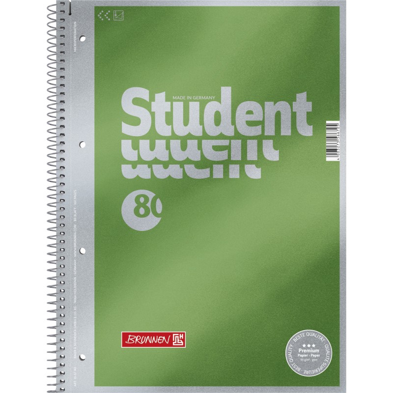 BRUNNEN Premium-Collegeblock · DIN A4 · Lineatur 20 · blanko BRUNNEN Premium-Collegeblock · DIN A4 · Lineatur 20 · blanko