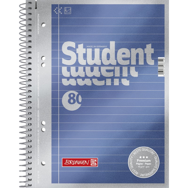 BRUNNEN Premium-Collegeblock · DIN A5 · liniert BRUNNEN Premium-Collegeblock · DIN A5 · liniert