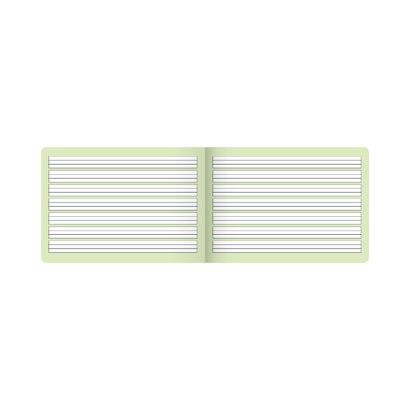 BRUNNEN Schulheft · DIN A5 · quer Lin 1q · 80 g/m² · 16 Blatt