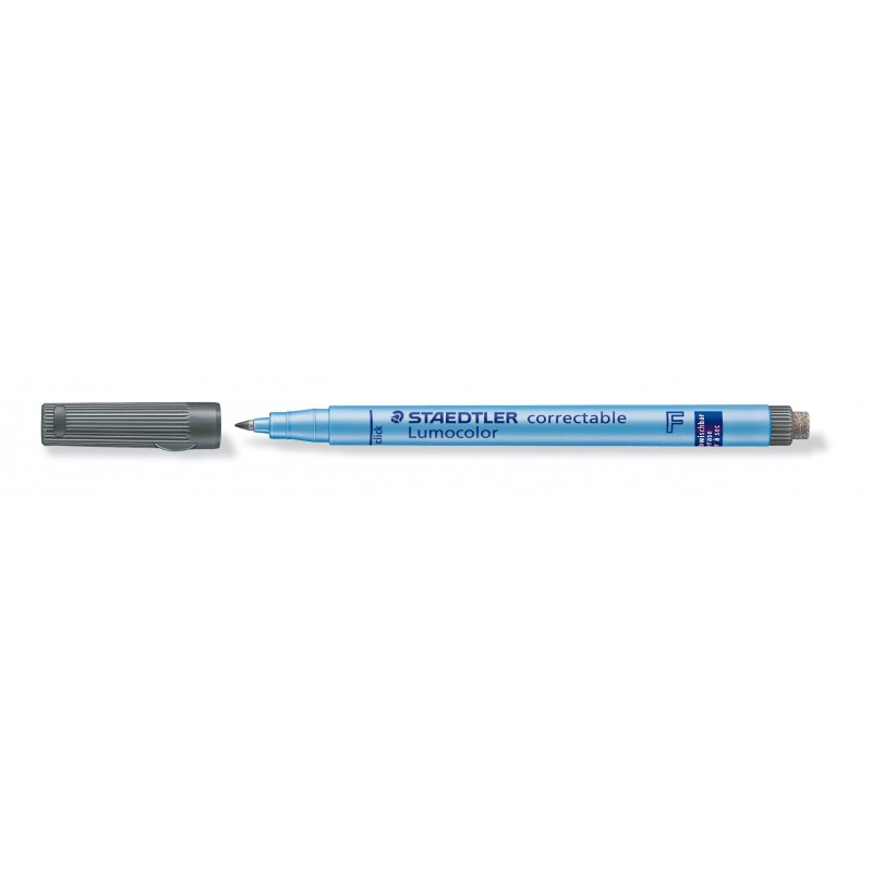 STAEDTLER® Folienstift Lumocolor correctable · F-Spitze ca. 0 ·6 mm · schwarz STAEDTLER® Folienstift Lumocolor correctable · F-Spitze ca. 0 ·6 mm · schwarz