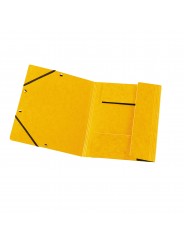 Herlitz Einschlagmappe / Jurismappe Colorspan · mit Gummizug · Colorspan-Karton, 355 g/qm · gelb