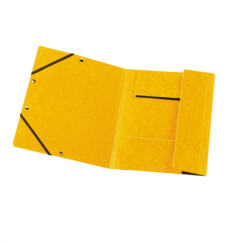 Herlitz Einschlagmappe / Jurismappe Colorspan · mit Gummizug · Colorspan-Karton, 355 g/qm · gelb